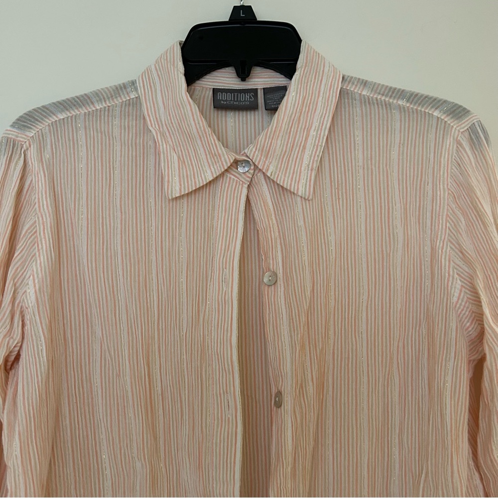 Additions By Chicos Collared Button Down Shirt - image 2